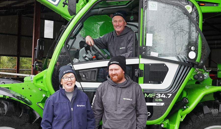 Offaly Family Celebrate Win of a Merlo Multifarmer for a Year
