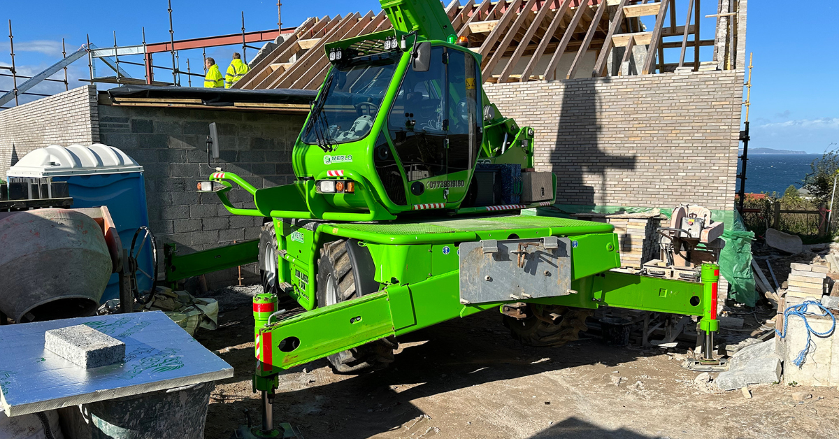 Visiting the Merlo Factory with customer John Angus & Son Plant Hire